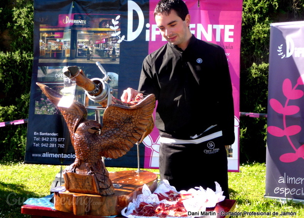 Cortador de jamón en congreso en Asturias