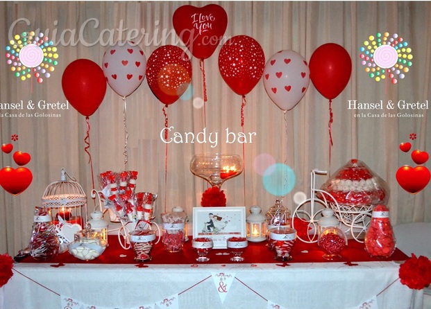 Candy bar romántica