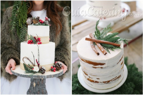 7 tartas para bodas invernales de ensueño