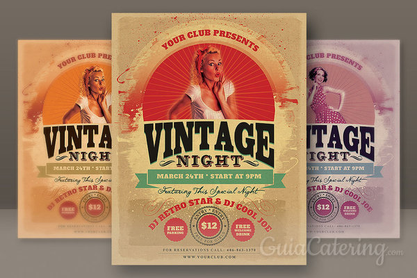 Fiestas vintage, para eventos de otra época