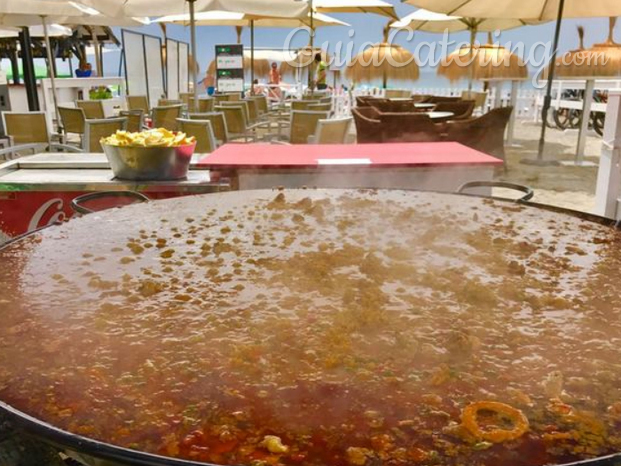 Paella para 200 personas