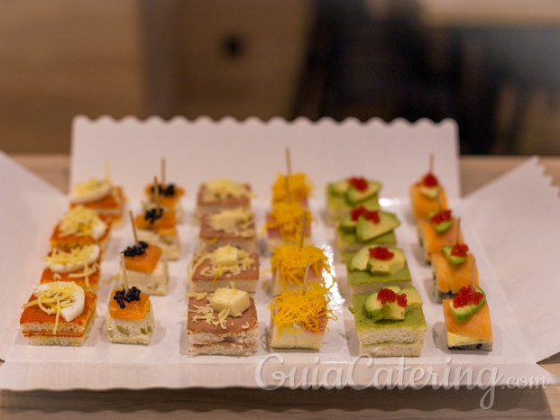 Variedad de canapés