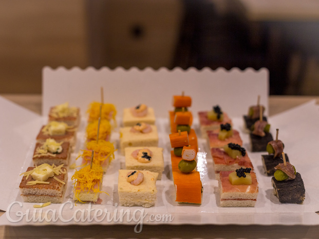 Variedad de canapés