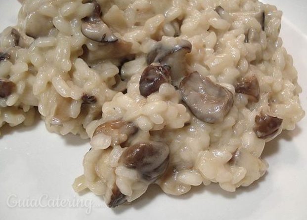 Risotto con setas delicioso