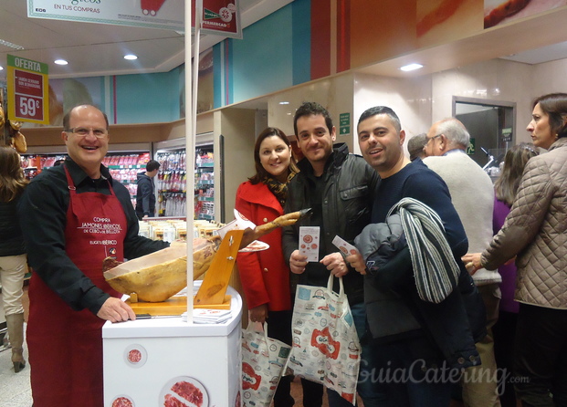 Promoción del cerdo ibérico en el Corte Ingles de Murcia