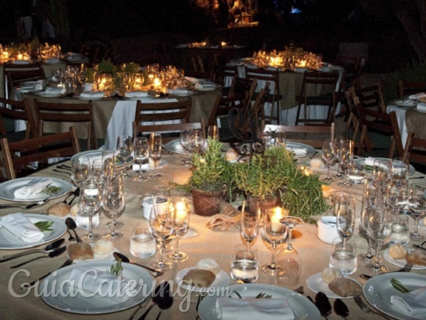 Montaje de mesas para bodas y otros eventos - Mise en place