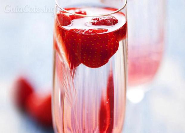 Cava con fresas