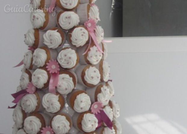 Árbol de cupcakes comunión