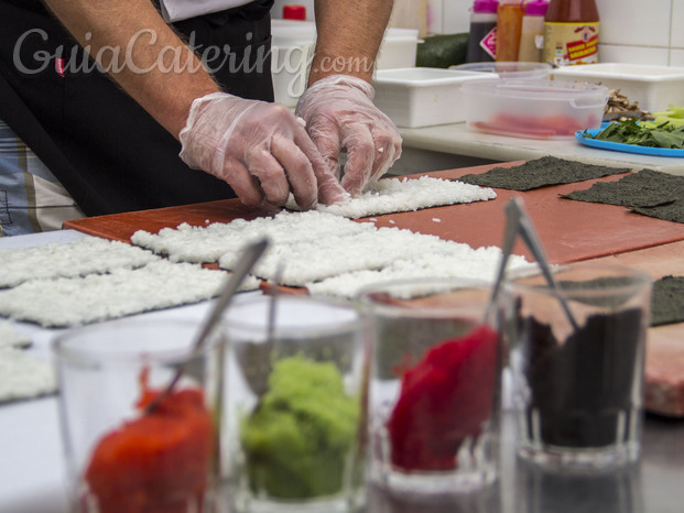 Showcooking de sushi para cualquier ocasión.