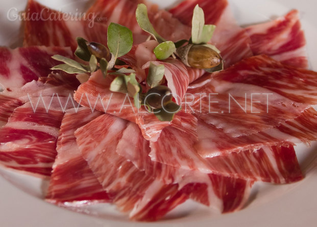 Plato presentación jamón