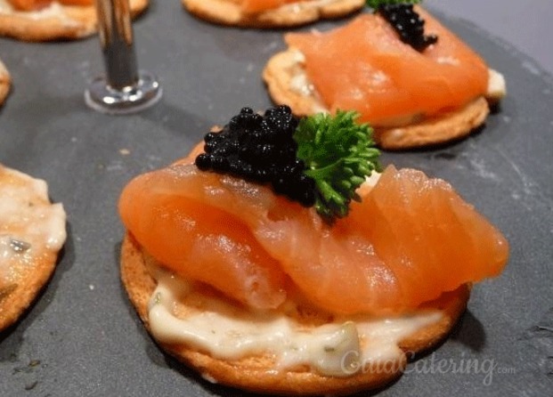 Canapé salmón