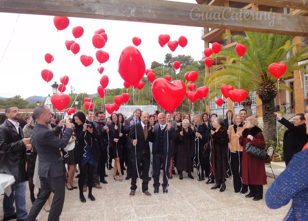 Globos de corazón