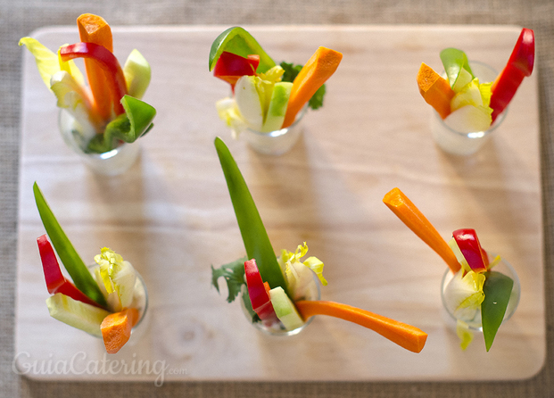 Crudites de Verduras en salsa Tzatziki