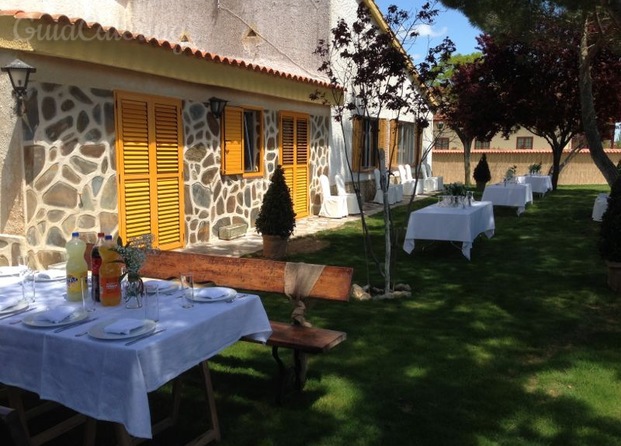 Comida en jardín