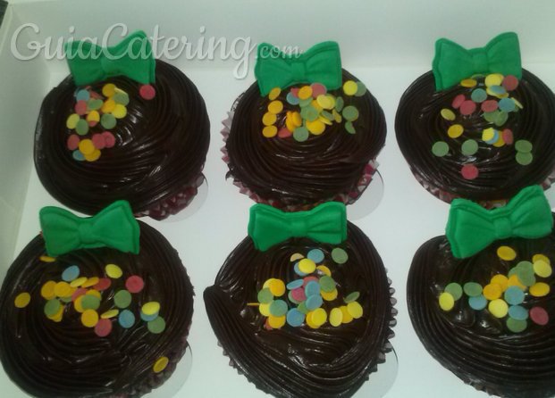 Cupcakes de vainilla y chocolate