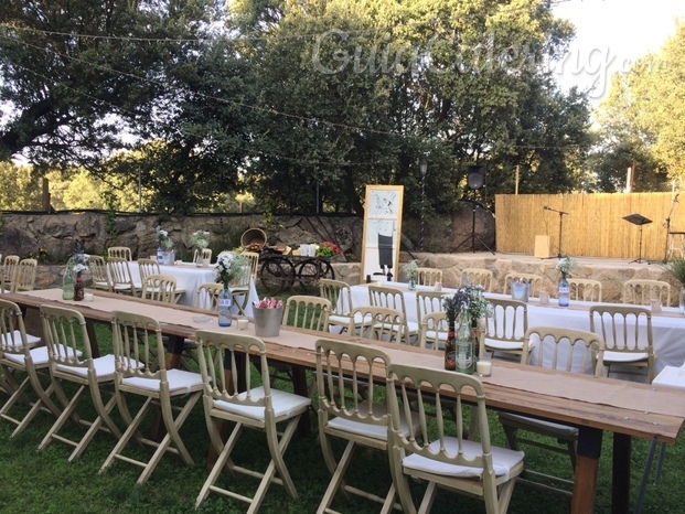 Boda campestre e informal