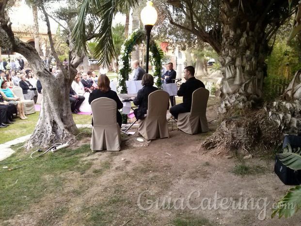 Trio Instrumental Música Express Bodas amenizando ceremonia civil en Puente Tocinos, Murcia