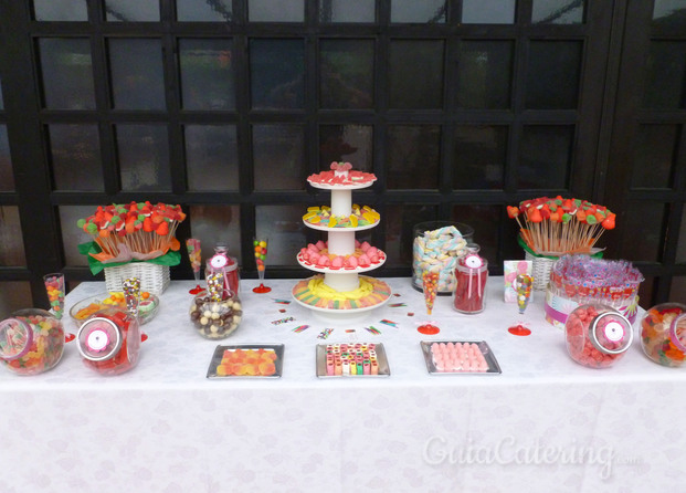 Buffet de chuches para bodas