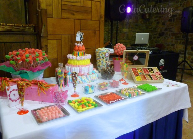 Buffet de chuches candy bar