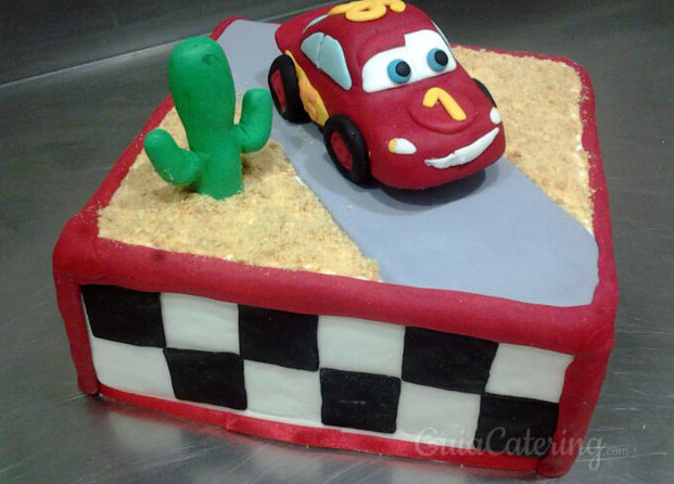 Tarta Cars de fondant