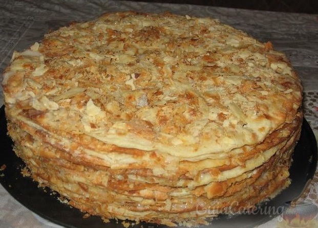 Tarta Napoleón (Mil hojas ruso con crema especial)