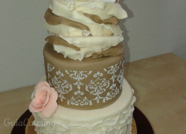 Tarta elegante bodas