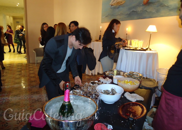 Catering ostras y champagne