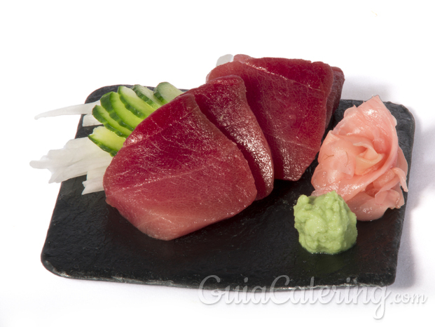 Sashimi de atún rojo salvaje