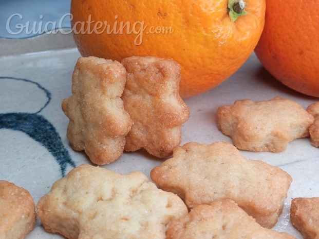 Galletitas de naranja sin lactosa y sin huevo 